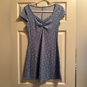 No Boundaries Blue Floral Mini Dress